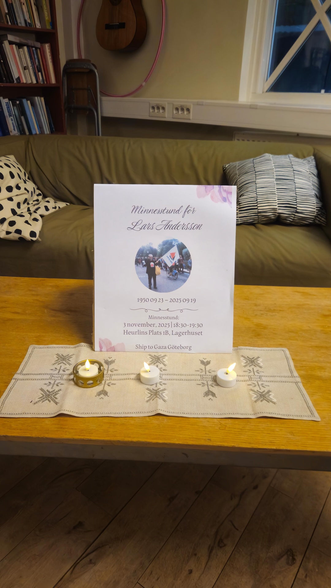 Minnesord: Tack och Vila i frid käre Lars