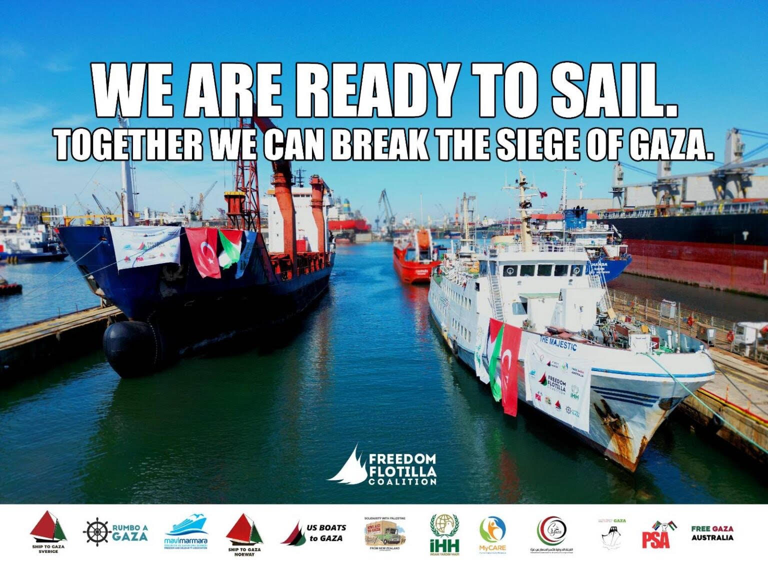 Freedom Flotilla Coalition seglar mot Gaza!