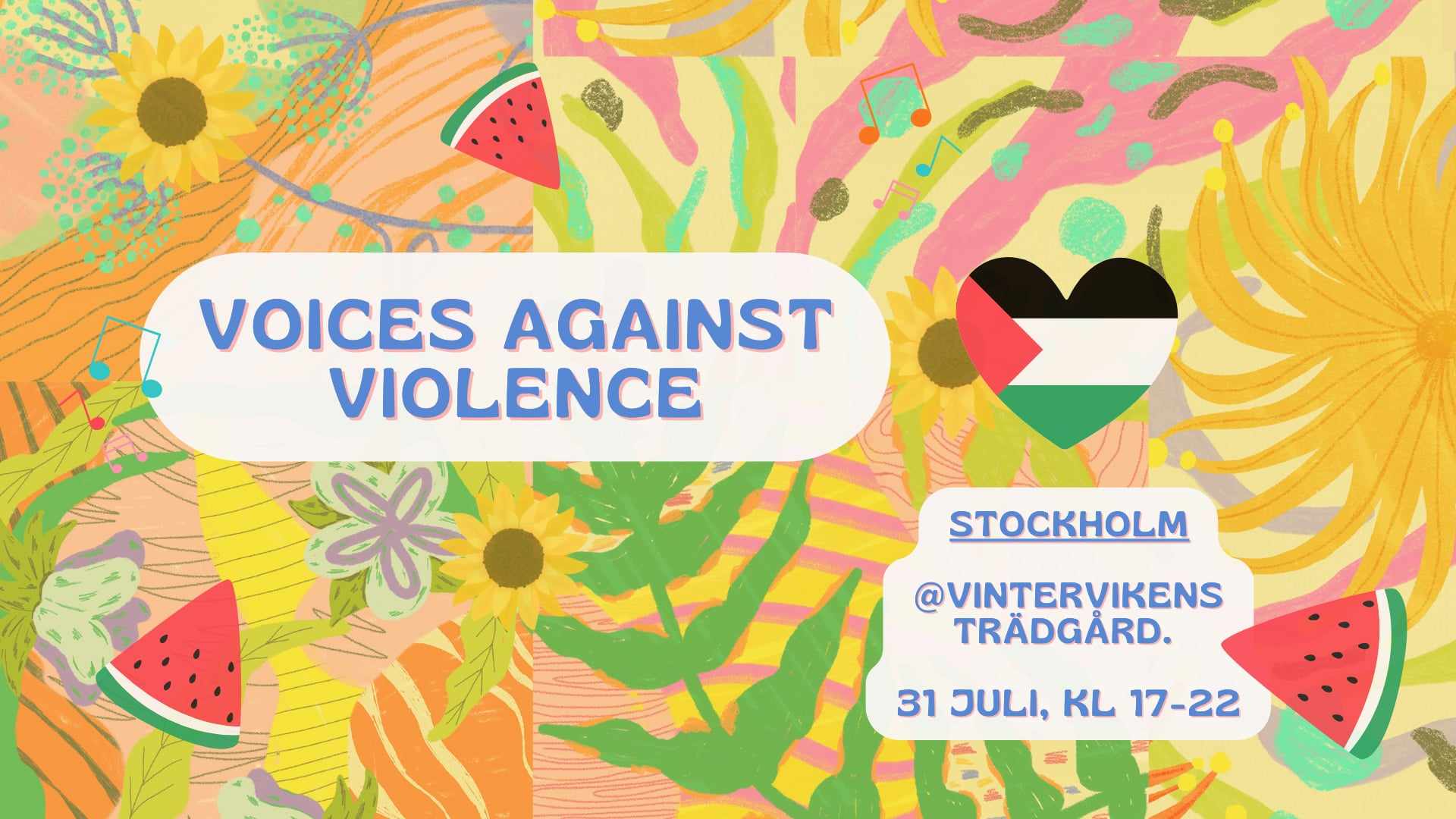 Styrelseledamot Jonatan Michaneck håller tal under Voice Against Violence